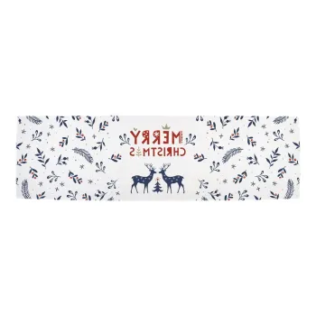 Napron de Craciun din bumbac 140x40 cm Merry Blue Christmas - Butter Kings imagine