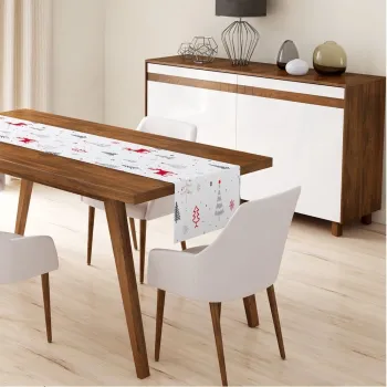Napron de masa 40x140 cm cu model de Craciun Snowflakes - Mila Home imagine