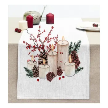 Napron de masa 45x140 cm cu model de Craciun Merry Christmas - Mila Home imagine