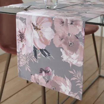 Napron de masa din bumbac 32x220 cm Dramatic Floral - Catherine Lansfield imagine