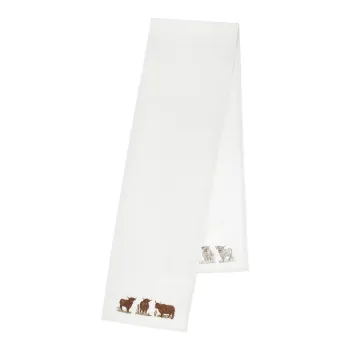 Napron de masa din bumbac 33x220 cm Angus Highland Cow - Catherine Lansfield imagine