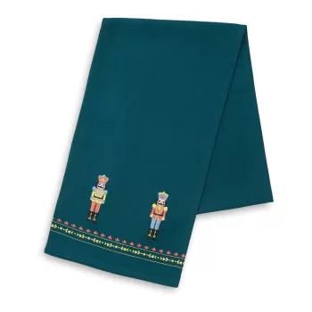 Napron de masa din bumbac 33x220 cm cu model de Craciun Nutcracker - Catherine Lansfield imagine