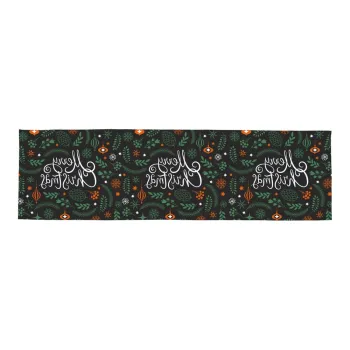 Napron de masa din bumbac 40x140 cm cu model de Craciun Very Merry Christmas - Butter Kings imagine