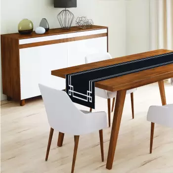 Napron din microfibra pentru masa Minimalist Cushion Covers Mulia, 45 x 140 cm imagine