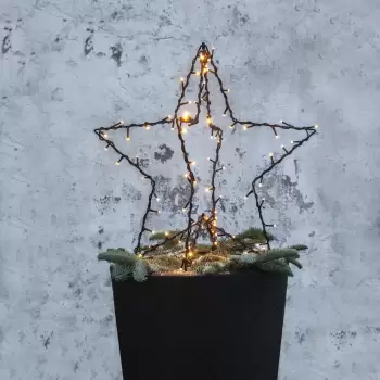 Negru Craciun lumina decorare lumina Foldy - Star Trading imagine