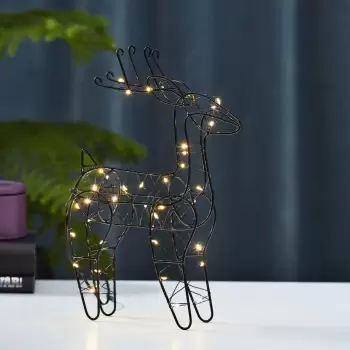 Negru Craciun lumina decorare lumina Indy - Star Trading imagine