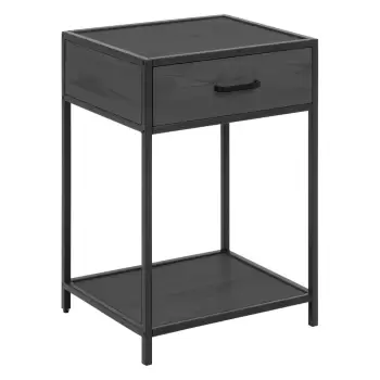 Noptiera Actona Seaford, negru imagine