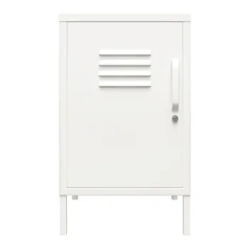 Noptiera alba din metal Mission District - Storaa imagine