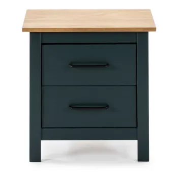 Noptiera albastru-inchis din lemn masiv de pin Miranda - Marckeric imagine