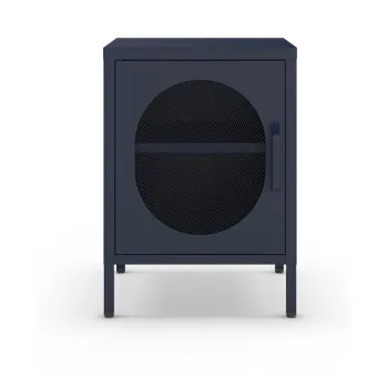 Noptiera albastru-inchis din metal Diora - Marckeric imagine