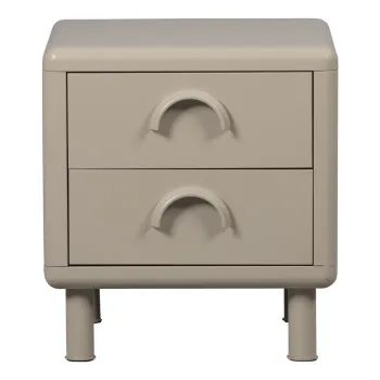 Noptiera bej din metal Rune - WOOOD imagine