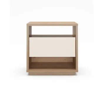 Noptiera crem/in culoare naturala Dennis - Marckeric imagine