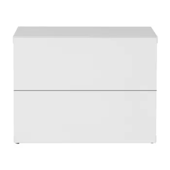 Noptiera cu 2 sertare TemaHome Aurora, alb imagine