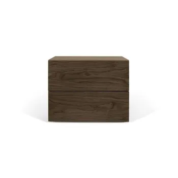 Noptiera cu 2 sertare TemaHome Aurora, maro imagine