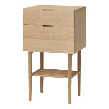 Noptiera cu aspect de lemn de stejar Acorn - Hubsch imagine