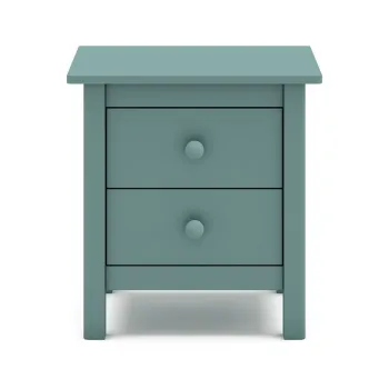 Noptiera de copii in culoarea petrolului din lemn masiv de pin Max - Marckeric imagine