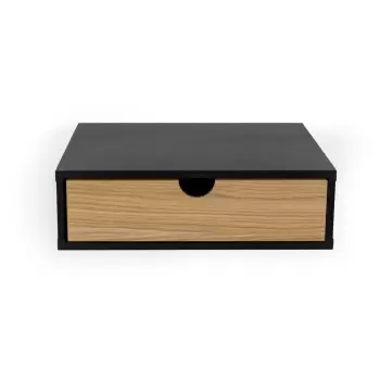 Noptiera de perete Woodman Farsta, negru imagine