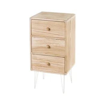 Noptiera din lemn exotic Natural Way - Casa Seleccion imagine