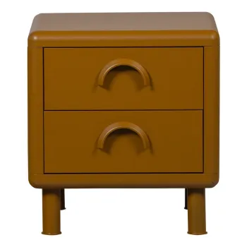 Noptiera galben ocru din metal Rune - WOOOD imagine