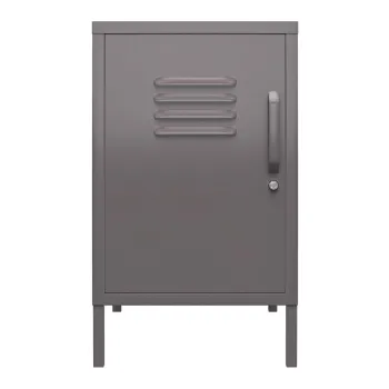 Noptiera gri din metal Bradford - Storaa imagine