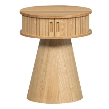 Noptiera in culoare naturala cu aspect de lemn de pin Karri - WOOOD imagine