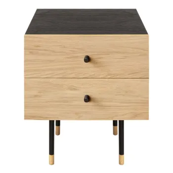 Noptiera in culoare naturala cu aspect de lemn de stejar Jugend - Woodman imagine