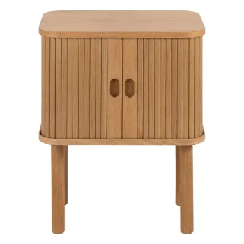 Noptiera in culoare naturala cu aspect de lemn de stejar Langley - Actona imagine