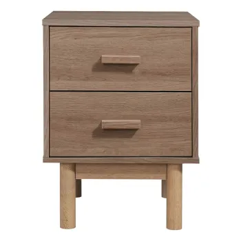 Noptiera in culoare naturala cu aspect de lemn de stejar Melanie - Storaa imagine