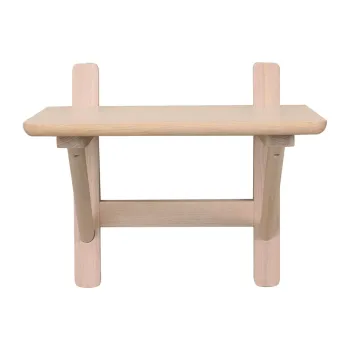 Noptiera in culoare naturala cu rafturi cu aspect de lemn de stejar Camrose - Rowico imagine