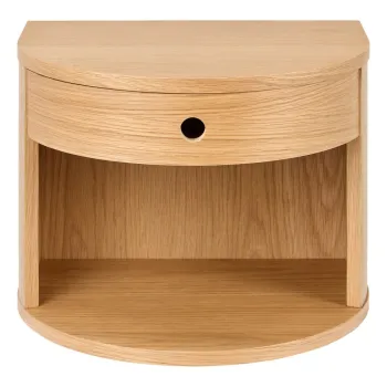 Noptiera in culoare naturala deschisa cu aspect de lemn de stejar Paron - Actona imagine