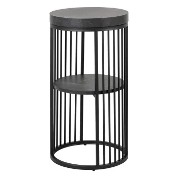 Noptiera neagra cu blat cu aspect de marmura Strington - Actona imagine