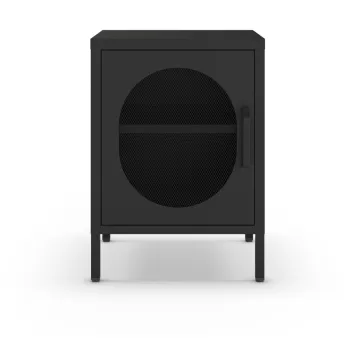 Noptiera neagra din metal Diora - Marckeric imagine