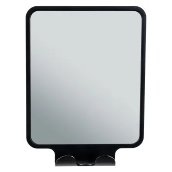 Oglinda cosmetica cu cuier 14x19.5 cm Quadro Black - Wenko imagine