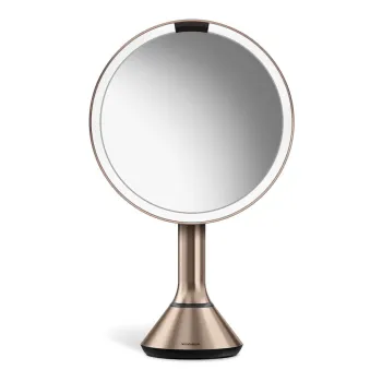 Oglinda cosmetica cu led/de marire o 20 cm Sensor - simplehuman imagine