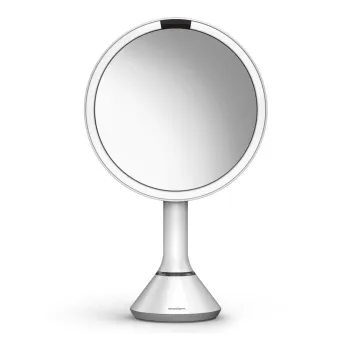 Oglinda cosmetica cu led/de marire o 20 cm Sensor - simplehuman imagine