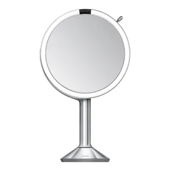 Oglinda cosmetica cu led/de marire o 20 cm Sensor Trio - simplehuman imagine