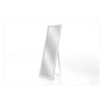 Oglinda cu suport si rama Styler Sicilia, alb, 46 x 146 cm imagine