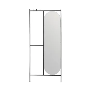 Oglinda de perete cu cuier 70x160,5 cm - Ixia imagine