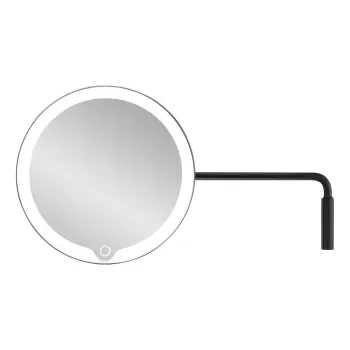 Oglinda de perete cu iluminare din spate cu LED Blomus Modo, negru imagine