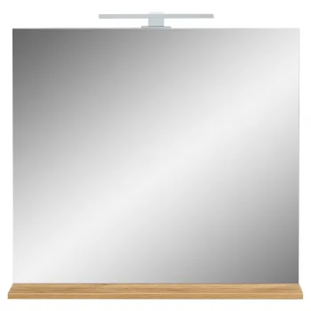 Oglinda de perete cu led/cu raft 15x75 cm Menen - Germania imagine
