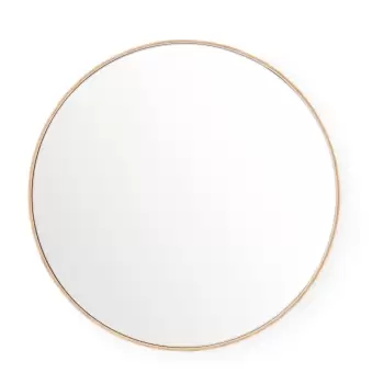 Oglinda de perete cu rama din lemn de stejar Wireworks Glance, ? 66 cm imagine