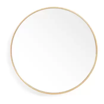 Oglinda de perete cu rama din lemn de stejar Wireworks Glance, o 45 cm imagine