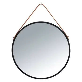 Oglinda suspendata Wenko Borrone, o 40 cm, negru imagine