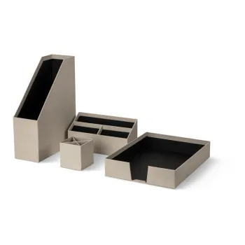 Organizatoare 4 buc. din carton Hugo Canvas Paper Laminate - Bigso imagine
