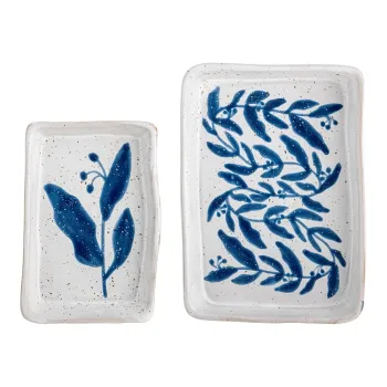 Organizatoare de baie din gresie ceramica 2 buc. Aurora - Bloomingville imagine