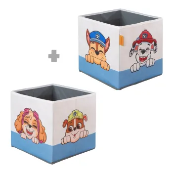 Organizatoare de jucarii pentru copii 2 buc. din material textil 27x27x27 cm Paw Patrol - Roba imagine