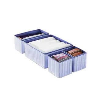 Organizatoare pentru sertare 4 buc. din material textil - Mioli Decor imagine