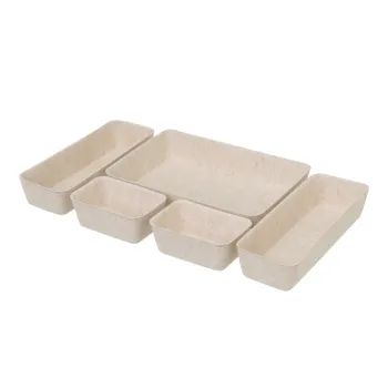 Organizatoare pentru sertare 5 buc. din material textil - Casa Seleccion imagine