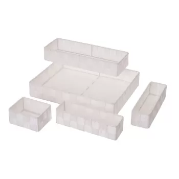 Organizatoare pentru sertare 5 buc. din material textil - Casa Seleccion imagine