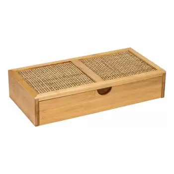 Organizator baie din bambus Wenko Allegre, 28 x 6 cm imagine